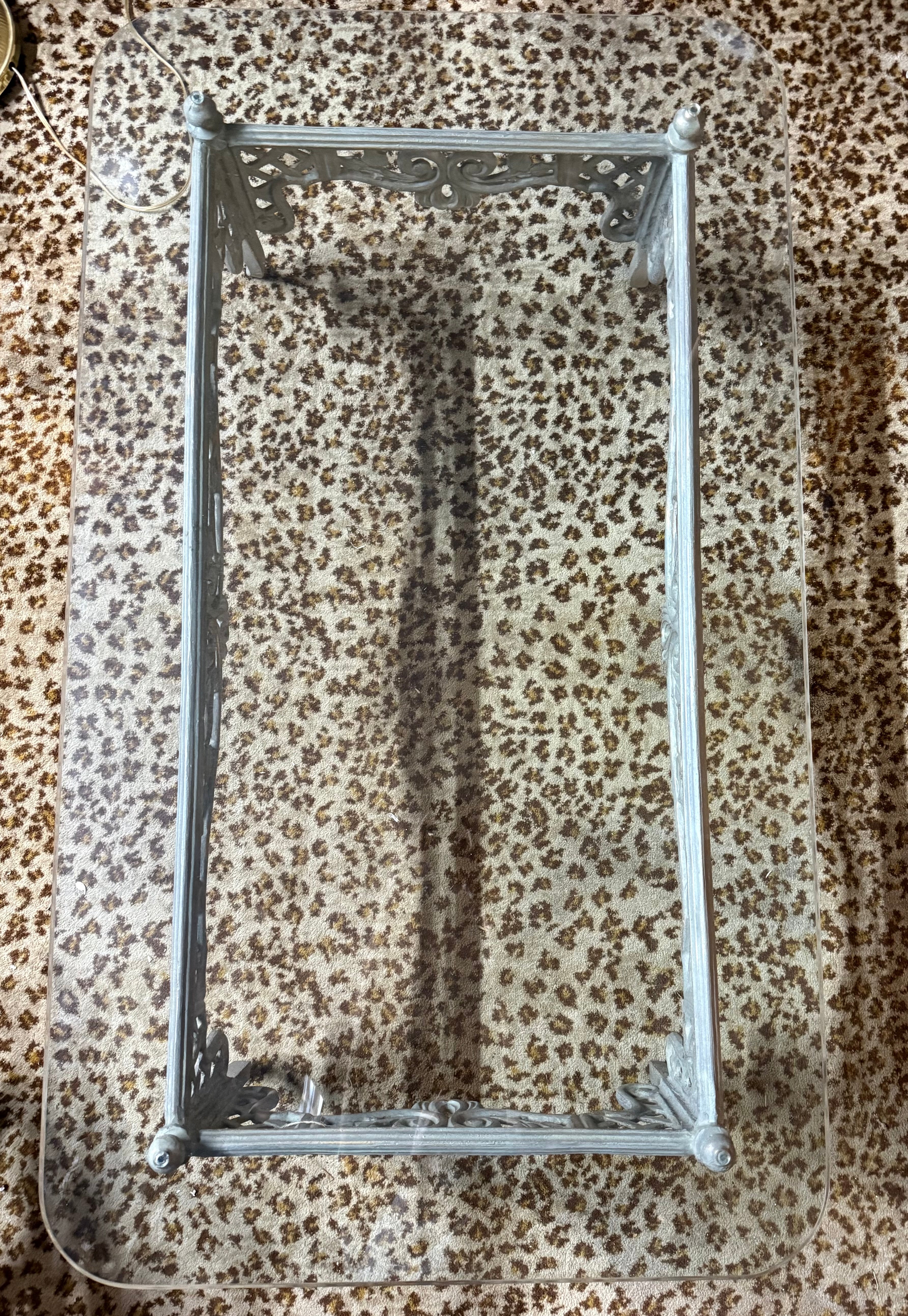 Wrought Iron Glass Top Table