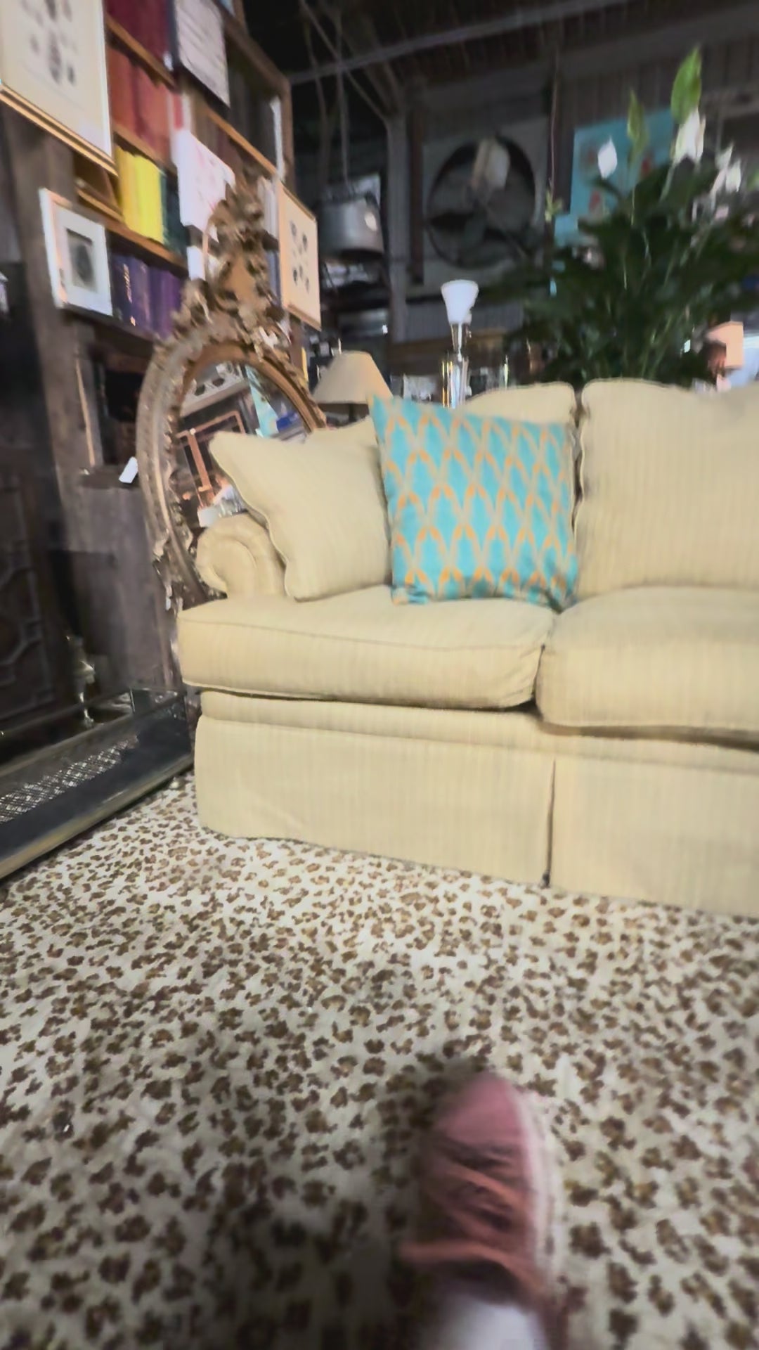 Vintage Hancock & Moore Down Sofa